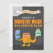 Aangepaste monster Mash Halloween Bash-uitnodiging Kaart (Voorkant)