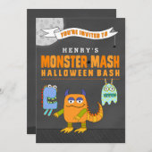 Aangepaste monster Mash Halloween Bash-uitnodiging Kaart (Voorkant / Achterkant)