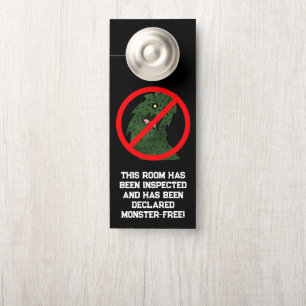 Aangepaste Monster-vrije kamer deur hanger