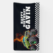 Aangepaste monstertruck indoor outdoor vinyl verja spandoek (Verticaal)