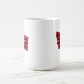 Aangepaste Montana Home State Buffel Plaid Kerstmi Koffiemok (Center)