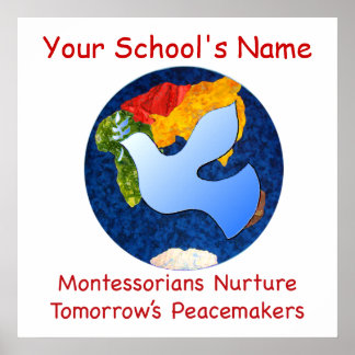 Aangepaste Montessorians Nurture Peacemakers Print