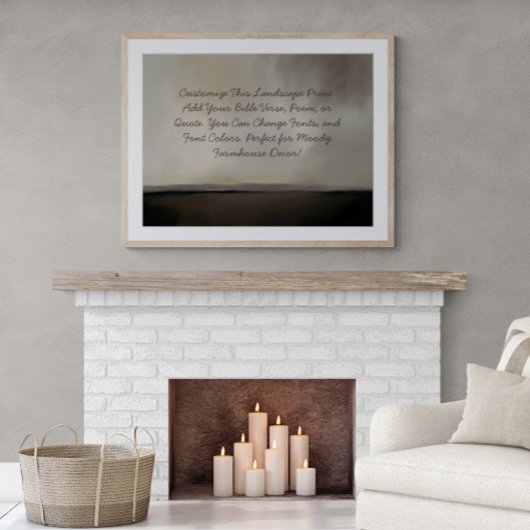 Aangepaste Moody Boerderij Quote, Gezegde, Bijbelv Poster