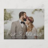 Aangepaste Moody Weddenfoto Briefkaart (Voorkant)