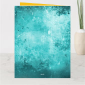 Aangepaste mooie Blauwgroen roze groen Vredesbord Kaart (Achterkant)