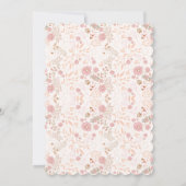 Aangepaste Mooie Bloemige Donker Burgundy Roze & G Kaart (Achterkant)