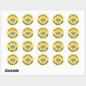 Aangepaste Mooie Geweldige Werk Student Beloning Ronde Sticker (Vel)