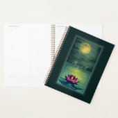 Aangepaste mooie Lotus Flower en Full Moon Planner (Display)