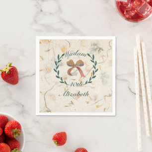Aangepaste mooie moderne klassieke kraft papier servet