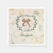 Aangepaste mooie moderne klassieke kraft papier servet (Voorkant)