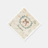 Aangepaste mooie moderne klassieke kraft papier servet (Hoek)