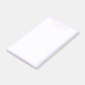 Aangepaste Mooie Paarse Stippenraster Huwelijkspla Post-it® Notes (Schuin)