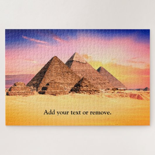 Aangepaste, mooie piramiden van Giza, Egypte Legpuzzel (Horizontaal)