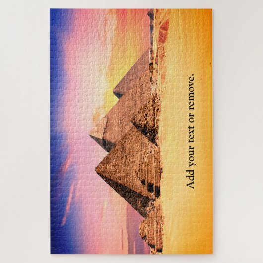 Aangepaste, mooie piramiden van Giza, Egypte Legpuzzel (Verticaal)