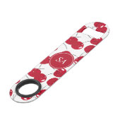 Aangepaste mooie rode Cherry Bottle Open Speed Flessenopener (Voorkant Gekanteld)