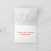 Aangepaste Mooie Schattigee Sphynx Cat Merry Chris Kaart (Binnen)