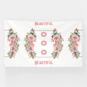 Aangepaste mooie tekst trouwborden poster banners (Horizontaal)