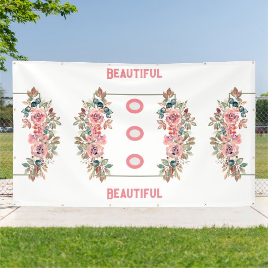 Aangepaste mooie tekst trouwborden poster banners (Buitenkant)