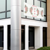 Aangepaste mooie tekst trouwborden poster banners (Buitenkant Gebouw)