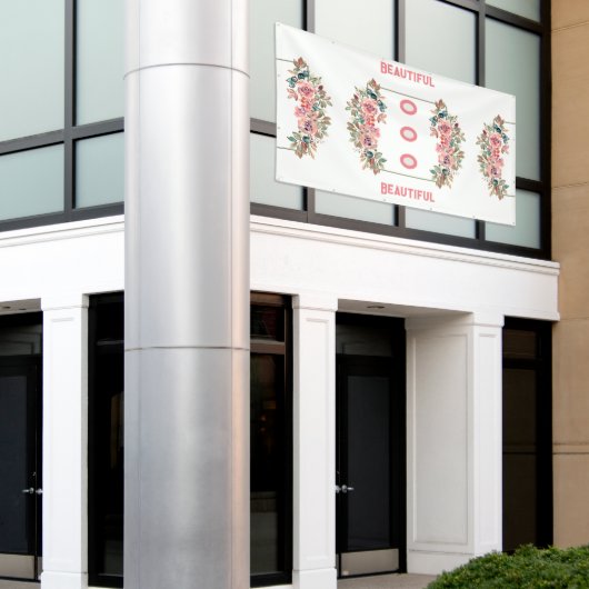 Aangepaste mooie tekst trouwborden poster banners (Buitenkant Gebouw)