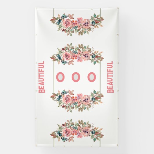 Aangepaste mooie tekst trouwborden poster banners (Verticaal)