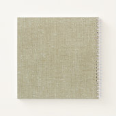 Aangepaste mooie textuur witte kant bloem notitieboek (Achterkant)