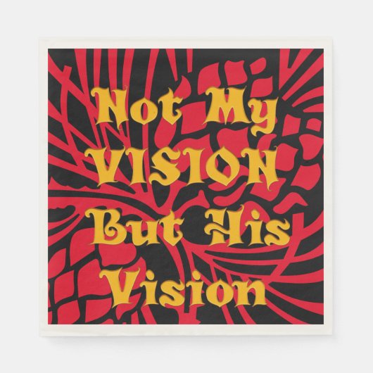 Aangepaste Mooie Visie Servetten (Voorkant)