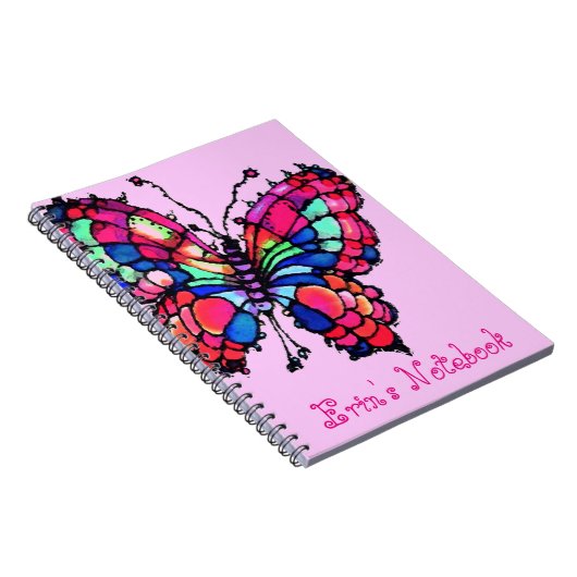 Aangepaste, mooie vlinderlaptop notitieboek (Rechterzijde)