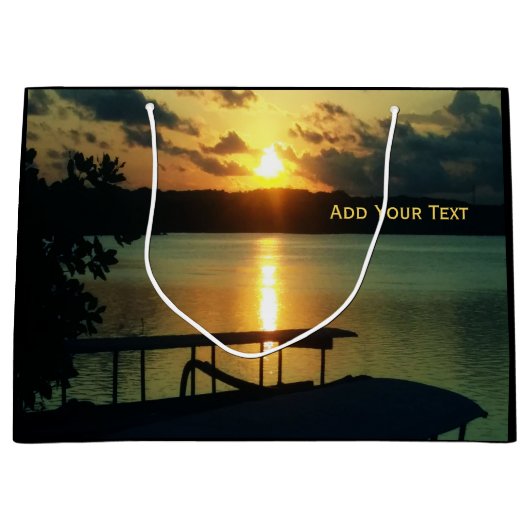 Aangepaste mooie zonsondergang Zee Sky in Bali Fot Groot Cadeauzakje (Voorkant)