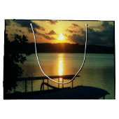 Aangepaste mooie zonsondergang Zee Sky in Bali Fot Groot Cadeauzakje (Achterkant)