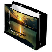 Aangepaste mooie zonsondergang Zee Sky in Bali Fot Groot Cadeauzakje (Voorkant Gekanteld)