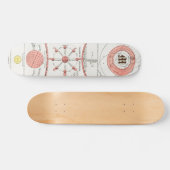 AANgepaste MOON PHASES CHART DIAGRAM CELESTIAL SOL Persoonlijk Skateboard (Horizontaal)