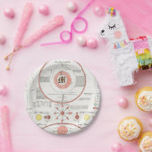 AANgepaste MOON PHASES CHART DIAGRAM CELESTIELE SO Papieren Bordje (Feest)