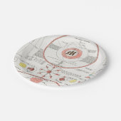 AANgepaste MOON PHASES CHART DIAGRAM CELESTIELE SO Papieren Bordje (Gekanteld)