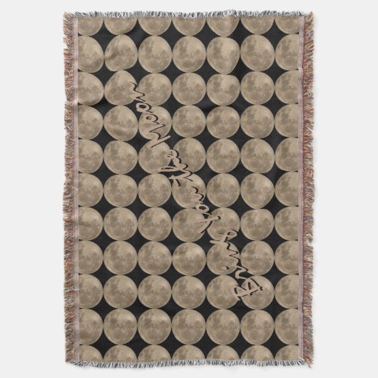 Aangepaste moondoekjes met volle maan op basis van deken (Voorkant Verticaal)