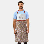 Aangepaste Moorse geïnspireerde print Schort (Gedragen)