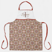 Aangepaste Moorse geïnspireerde print Schort (Voorkant)