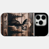 Aangepaste Moose Wood teken Case-Mate iPhone Case (Achterkant (horizontaal))