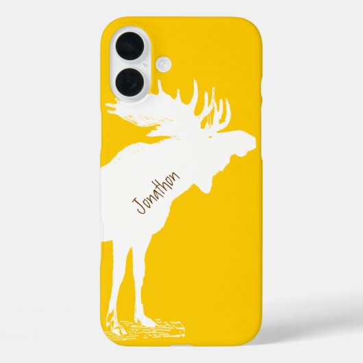 Aangepaste Moose Yellow Wijzigingen in om het even Case-Mate iPhone Case (Achterkant)