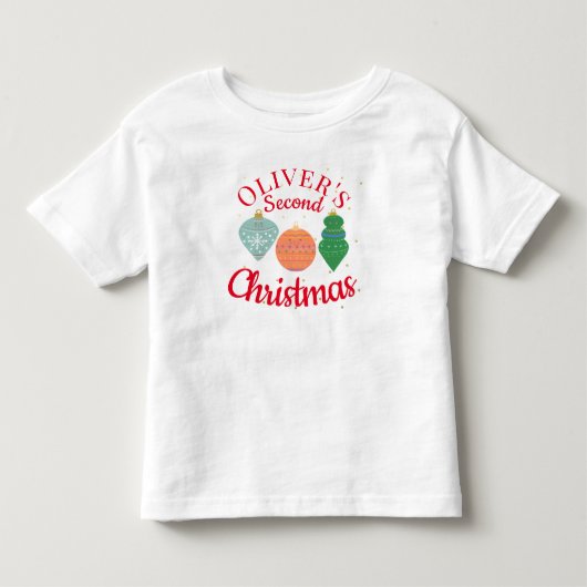Aangepaste Mop Kawaii Kerstboomversiering Tweede K Kinder Shirts (Voorkant)