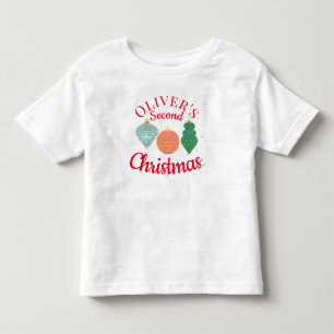 Aangepaste Mopige Kawaii Kerstbal Tweede Kerstmis  Kinder Shirts