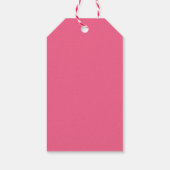 Aangepaste Moppertje Roze Cowboylaars Howdy Valent Cadeaulabel (Achterkant)