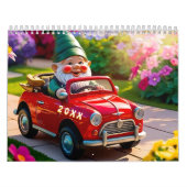 Aangepaste Moppertjes Tuinkabouter Kunst Kalender (Hoes)