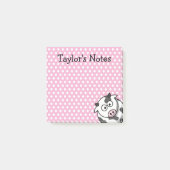 Aangepaste Moppige Grappige Cartoon Koe Post-it® Notes (Voorkant)