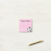 Aangepaste Moppige Grappige Cartoon Koe Post-it® Notes (Op bureau)