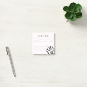 Aangepaste Moppige Grappige Cartoon Koe Post-it® Notes (Kantoor)