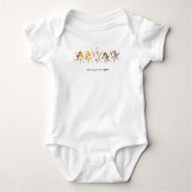 Aangepaste Mopshagedis Dansvogels Baby Body