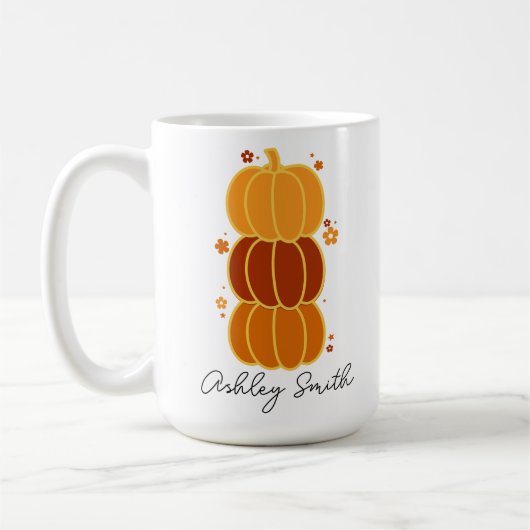 Aangepaste Mopshagedis Mok, Cadeau voor het Herfst Koffiemok (Links)