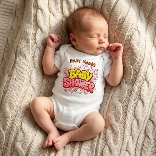 Aangepaste Mopshoge Babyshower Persoonlijke Baby N Romper