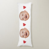 Aangepaste Mopshond Babys Gezicht Eén Foto Lichaamskussen (Voorkant Verticaal)
